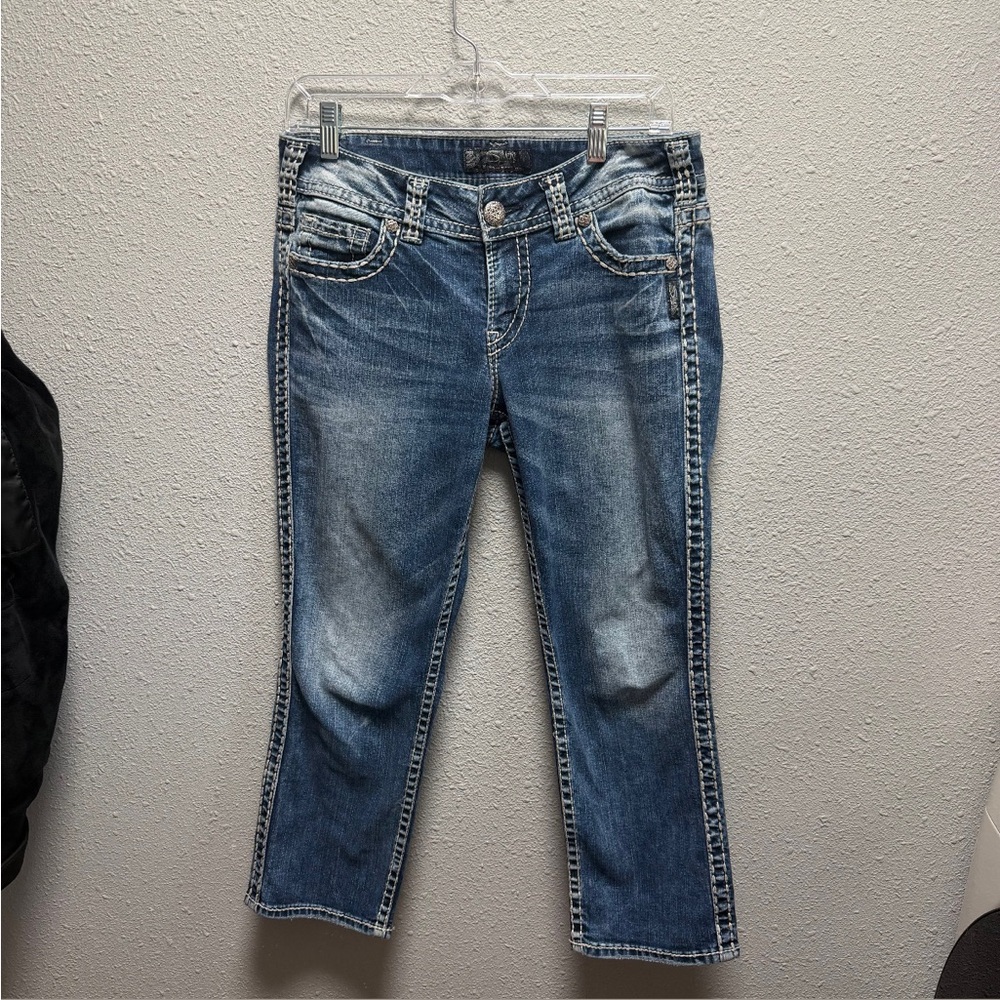 Silver Jeans Blue Cropped Denim